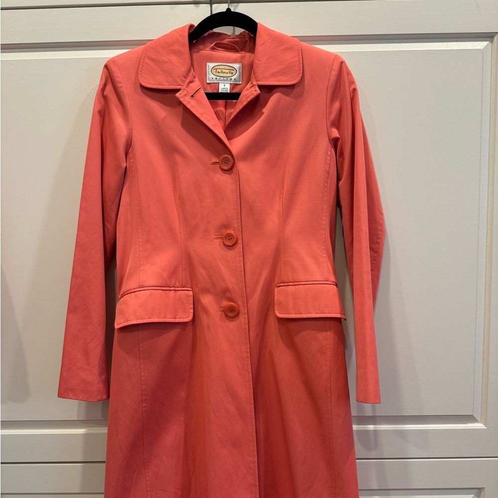 EUC Talbots Petite small trench coat